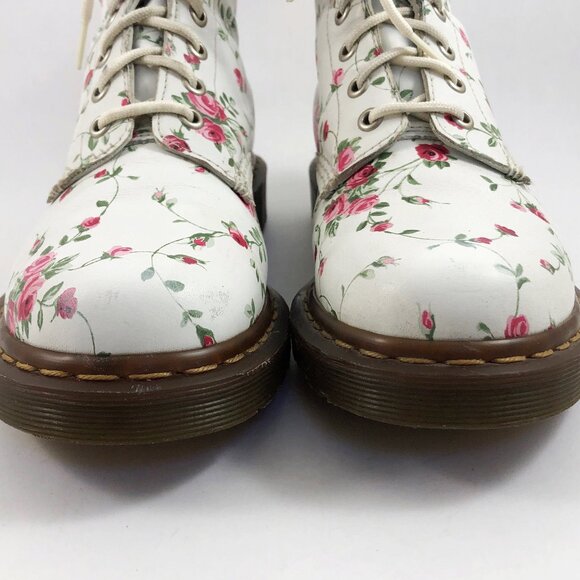 DR. MARTENS Rare Portland Rose Boots 1460 Size 7 - Picture 6 of 12
